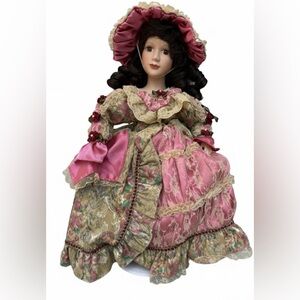 Vintage 1998 Samantha Medici porcelain Doll Special Edition Original Tags&Stand